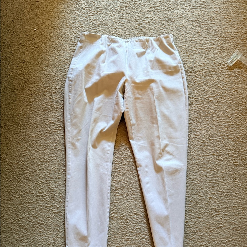 INC International Concepts Women's White Straight Leg Pants